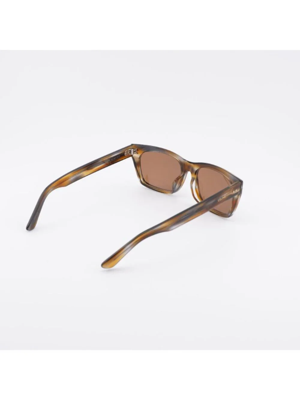 Celine CL40060F 55J Sunglasses Havana Square Frame, Roviex Lenses